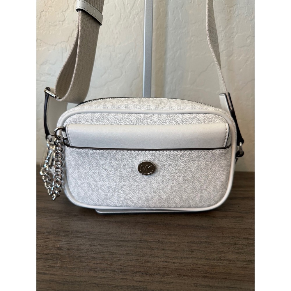 Michael Kors Maisie Small 2-in-1 Camera Crossbody Bag Optic White 35S4S5MC1V